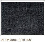 Černá látka Mistral 200