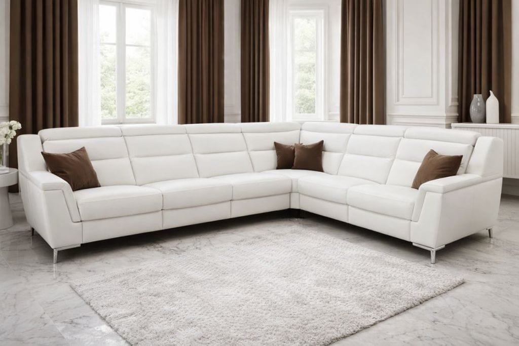 Rohová sestava 3+2 místa ukončené područkou