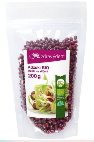  semena fazole ADZUKI na klíčení BIO - 200 g