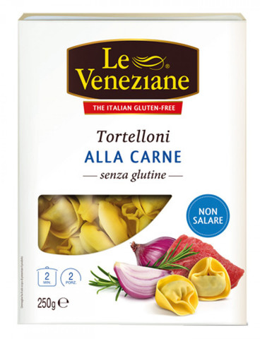 těstoviny LE VENEZIANE Tortelloni ala carne 250 g DMT 30.6.2023