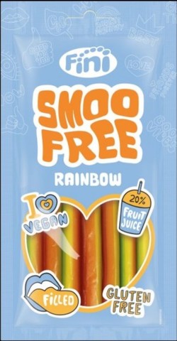 Bezlepkové ovocné pendreky Smoofree Rainbow FINI 70 g