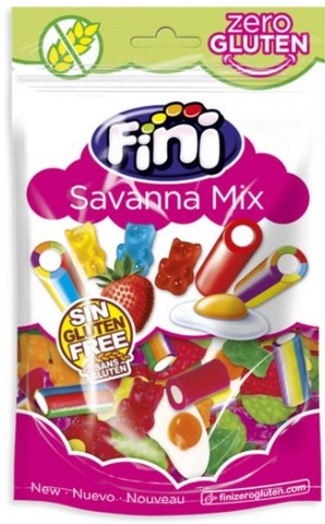 Mix bezlepkových pendreků a bonbónů Savanna Mix FINI 160 g