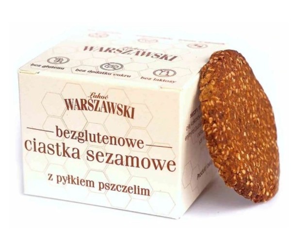 Sezamové sušenky bez lepku s včelím pylem  WARSAWSKI 150g