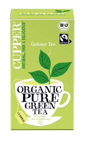 Čaj Zelený bio CUPPER 35 g