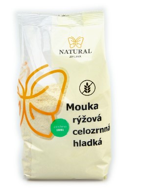 mouka rýžová celozrnná hladká - Natural 500g