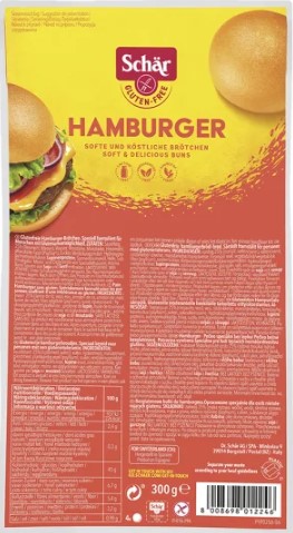 Housky bez lepku SCHÄR - hamburger 300 g