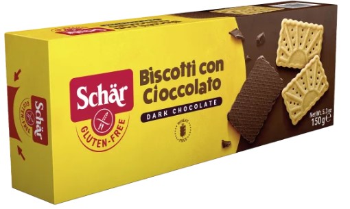 Sušenky bez lepku polom. čokoládové SCHÄR - Biscotti con Cioccolato 150g