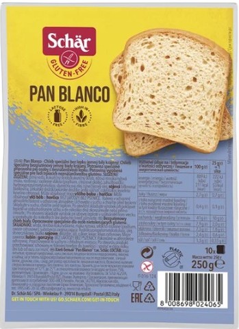 Chléb bílý SCHÄR - Pan Blanco 250g - DMT 1.6.2024