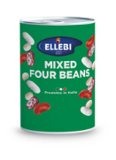 mix fazolí s cizrnou ve slaném nálevu ELLEBI 400 g