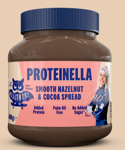 Proteinella čokoláda a oříšek HealthyCo 400 g