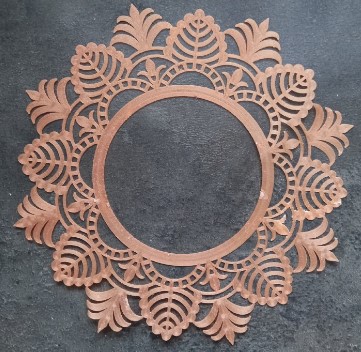Šablona na zdobení chleba Mandala Kapradí