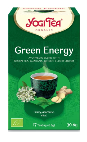 Čaj ZELENÁ ENERGIE Yogi Tea Bio 17 x 1,9 g
