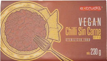 hotovka Chilli sin carne vegan Extrudo 230 g DMT 17.8.2024