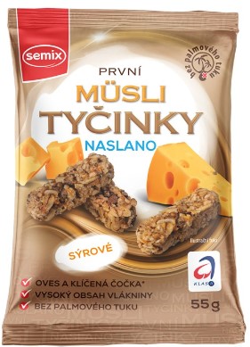 Müsli tyčinky mini naslano sýrové Semix 55g