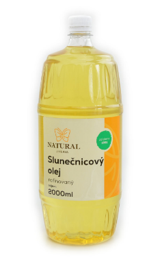 Olej slunečnicový rafinovaný - Natural 2000ml