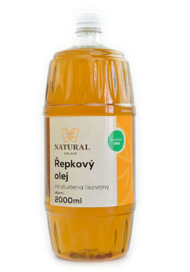 Olej řepkový za studena lisovaný - Natural 2000ml