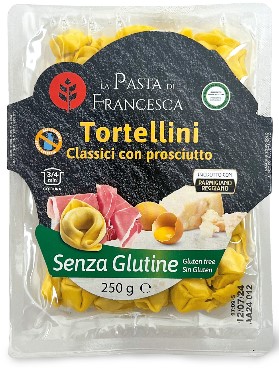 těstoviny italské plněné Tortellini classici con prosciutto - La Pasta di Francesca 250g