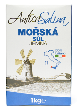 sůl středomořská ARCTICA SALINA jemně mletá 1 kg