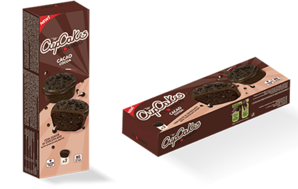 cupcake bezlepkový CUORENERO kakaový 120 g (3ks ) 