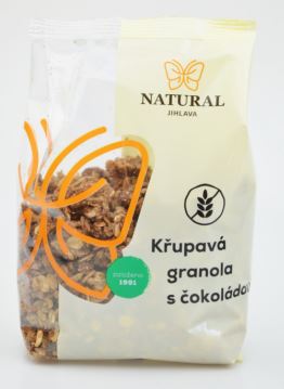 granola křupavá s čokoládou bez lepku NATURAL 300 g