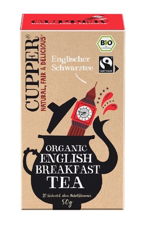 Čaj Bio černý English Breakfast CUPPER 20x2.5 g