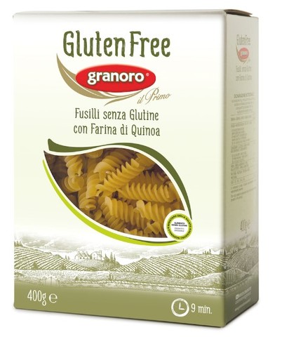 Těstoviny GRANORO bezlepkové FUSILLI s quinou 400 g