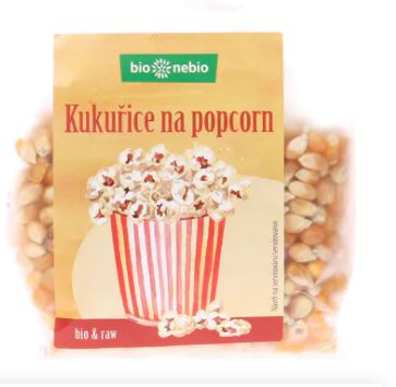 kukuřice na popcorn BIONEBIO bio 250 g - DMT 6/2022