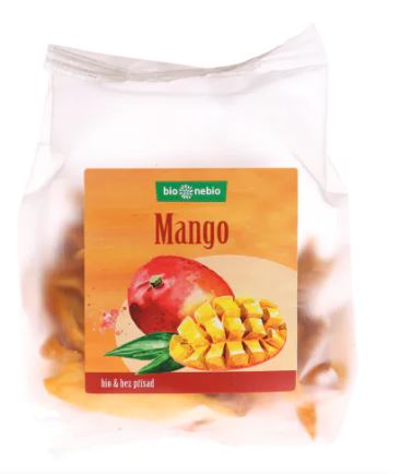 mango sušené plátky BIONEBIO bio 80 g 
