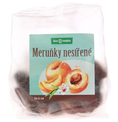 meruňky sušené nesířené BIONEBIO bio 150 g