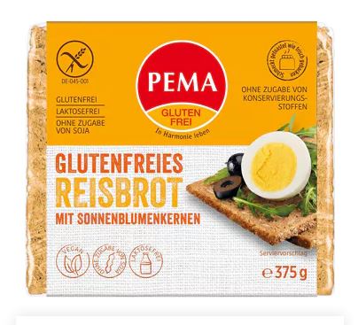 chléb rýžový bez lepku PEMA 375 g DMT 6/2022