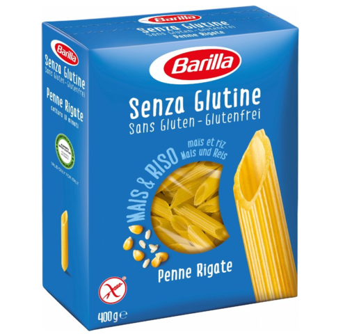 Těstoviny BARILLA bez lepku - Penne Rigate 400 g DMT 7/2024