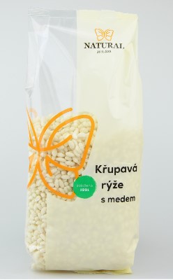 rýže křupavá s medem bez lepku - Natural 300g
