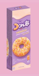 bezlepkové koblížky DONUTS CUORENERO vanilkové 111 g (3 ks) 