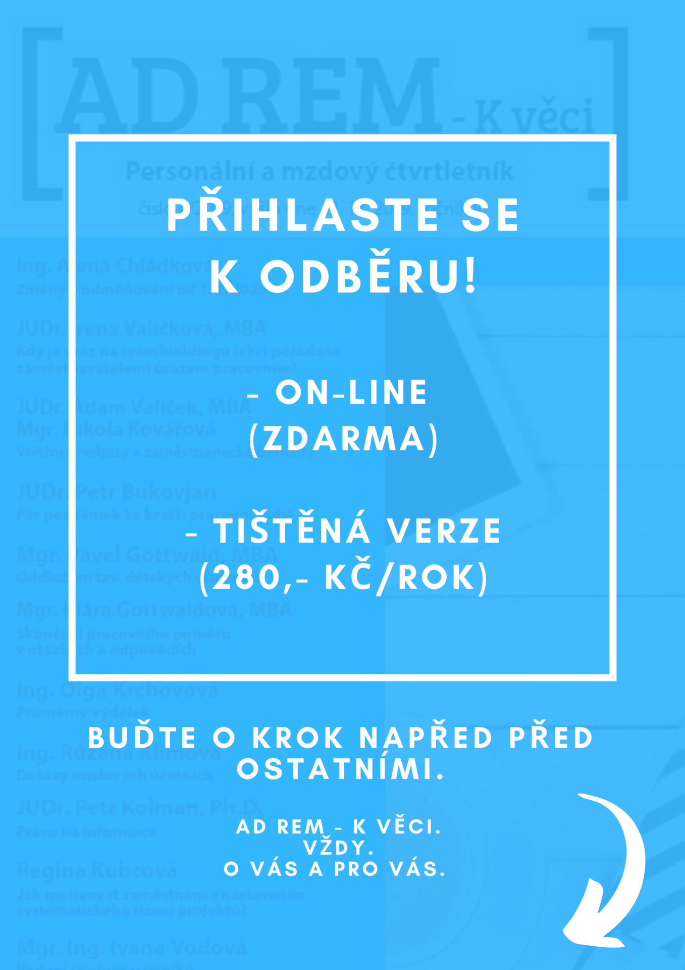 Časopis Ad rem TSM kurzy