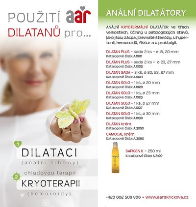 Dilatan plus sada 2 ks, ø 18, 20 AAR Skřičková — vše pro proktologii - AAR  Skřičková