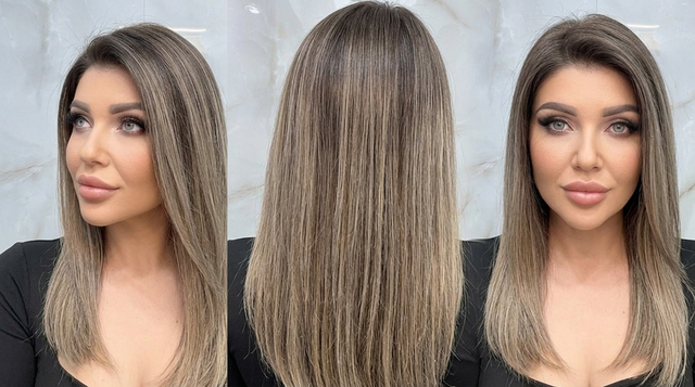 Hi Filler Long, Pearl Blonde Balayage