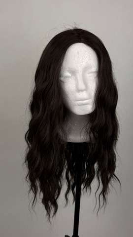 Paruka Markéta vlnitá hnědá 