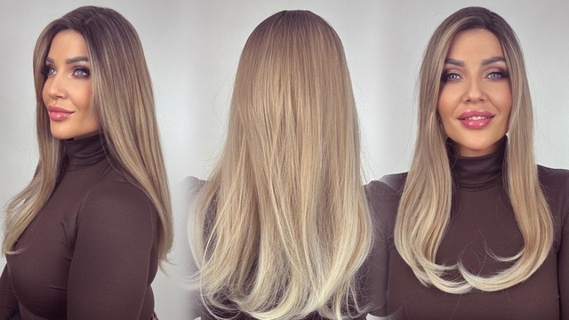 Topper Michelle rovná ombré