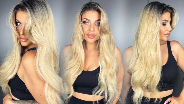 Syntetický Topper Amber, Světlá Blond