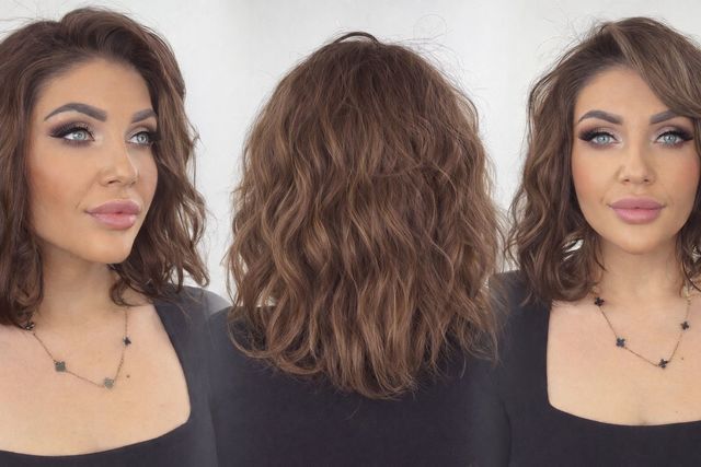 Vlnitý Syntetický Topper Baby, Světle Hnědá