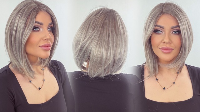 Rovný Syntetický Topper Baby, Šedá