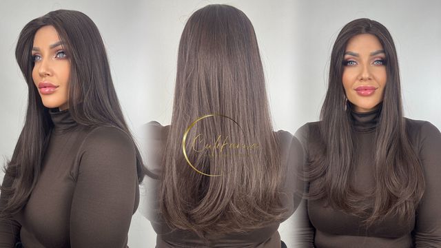 Topper Michelle rovná Středně Hnědá