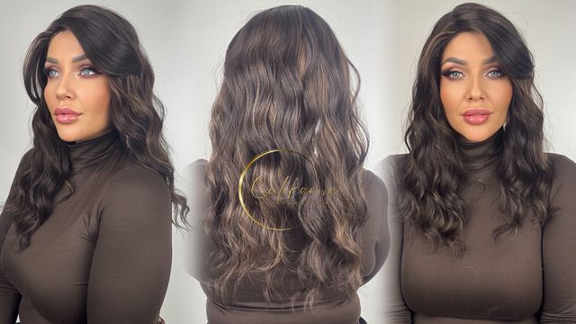 Topper Michelle vlna Středně Hnědá