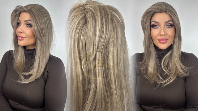 Syntetický příčesek Elle Melír