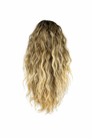 [IN] Vlnitý syntetický cop Júlieta,  Blond s Tmavými odrosty