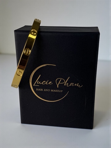 Kulatý náramek zlatý