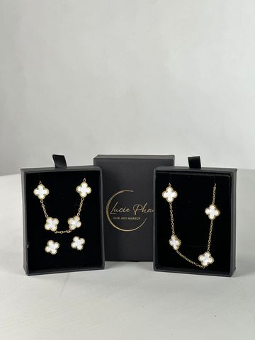 Listová sada bílá velká 