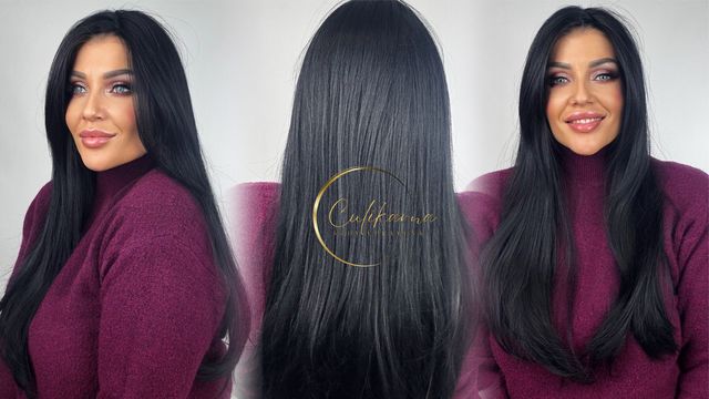  Syntetický příčesek Vivi Černá