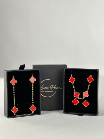 Listová sada červená