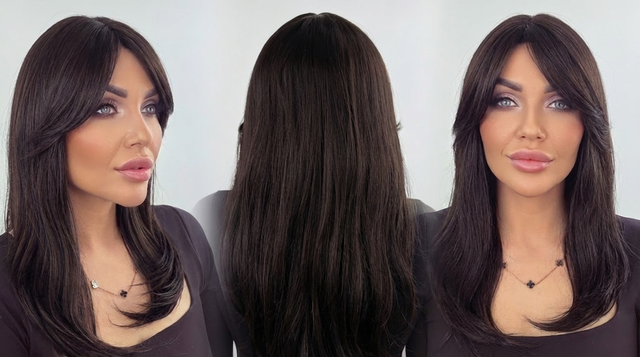 Syntetický Topper Magda, Tmavě Hnědá